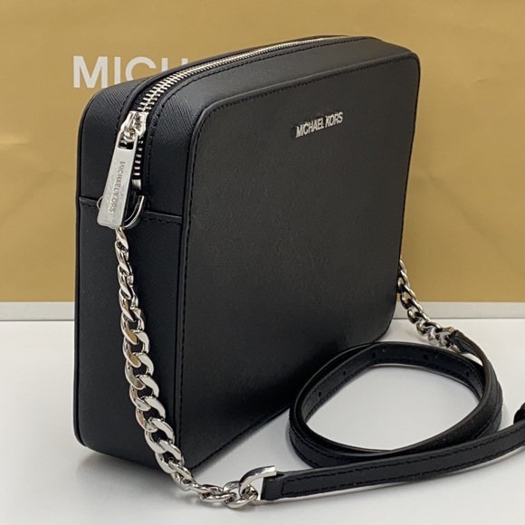 MICHAEL KORS JST LARGE EAST WEST CROSSBODY BLACK - Picture 4 of 13
